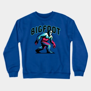 Mysterious Bigfoot Silhouette Cryptid T-Shirt - Discover the Giant of the Forest Crewneck Sweatshirt